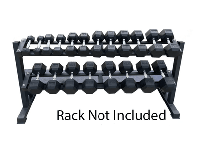 Kodiak Echo Hex Rubber Encased Dumbbell Sets