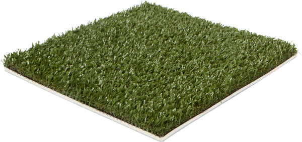 A square Kodiak TFD SportsMax Lite 5mm sample by Athletic Textiles, ideal multi-sport turf, shown angled on a base.