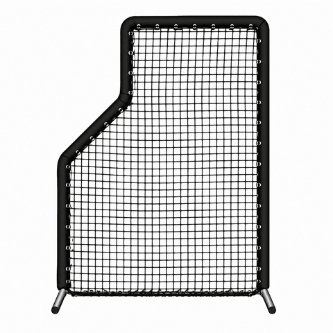 The Kodiak 5' x 7' Pro Mini Padded Wheeled L-Screen by Kodiak Sports, LLC offers pro-grade baseball protection.