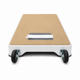 Kodiak Sports Kodiak Pitching Pro MLB Bullpen Platform 5016 has beige carpet, two wheels, towel, and soap on top.