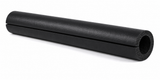 Kodiak Sports SafeFoam 3/4″ x 8′ black fence rail padding tube with slit, shown on a white background.