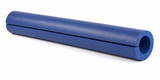 Kodiak Sports SafeFoam 3/4″ x 8′ blue fence top & rail padding tube, shown with protective slit on white background.