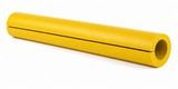 Kodiak Sports SafeFoam Premium Fence Padding, 3/4″ x 8′ yellow foam tube with lengthwise slit shown on white.
