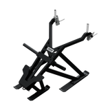 Troy Barbell Troy Pro Force Sled with footplates, handles, and angled arms for weight plates on white background.