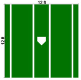 12' x 12' Pro MLB Nylon Synthetic Turf Hitting Mat (Lines & Plate Only)
