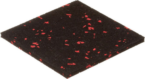 3100 rubber tile and tread adhesive 3' x 3' x 3/8" (9mm) Everlock Commercial Grade Interlocking Tiles 10% Lipstick Red & Gray
