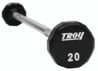 Troy 12 Sided Urethane-Straight Barbell
