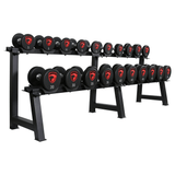 American Barbell Economy Round Urethane Dumbbell Rack - 10 Pair