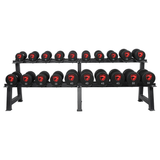 American Barbell Economy Round Urethane Dumbbell Rack - 10 Pair