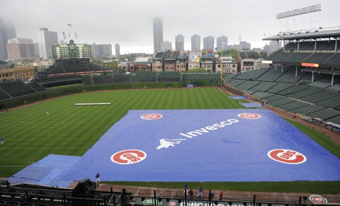 infield tarp Baseball & Softball Full Infield Covers 170' x 170' Baseball / 10oz White Vinyl
