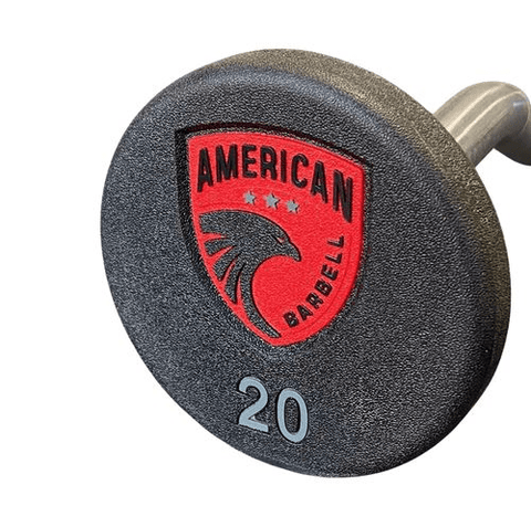 American Barbell Series Round Urethane Encased Fixed Curl