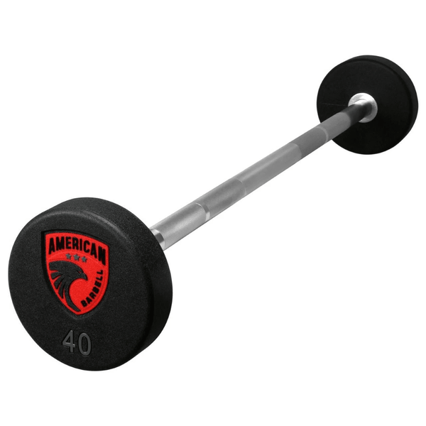 American Barbell Series 4 Urethane Encased Fixed Straight Barbells