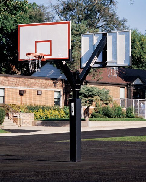 Heavy Duty 72" x 42" Parks & Rec Basketball System