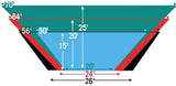 Premium MLB BP Zone® Infield Mesh Guard Turf Protector