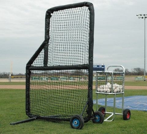 Kodiak 5' x 8' Pro Mini Padded Wheeled L-Screen - Kodiak Sports, LLC