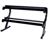 Troy Barbell 2-tier dumbbell rack, holds 10 pairs (hex/8-sided), shown against a plain white background.