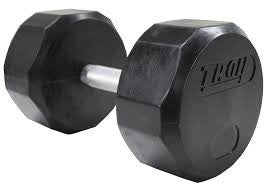 Troy TSD-R 12-Sided Premium Rubber Encased Dumbbell